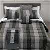 Trussardi Lenzuola matrimoniale raso Trussardi NEW TWEED grigio