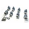 Set 4 China Rullo Porta Doccia 8 Set Singolo Runner Ruote Pulegge Top Fondo 23mm Bagno