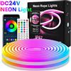 Striscia LED Neon RGB IP67 APP Music Sync + Telecomando 15M 20M + Garanzia
