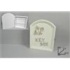Cassetta Portachiavi Key Box Legno Bianco Rose Shabby Arredamento Casa dfh