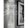 URSO STORE Applique da parete in cristallo cascata design moderno 2 luci MS-304
