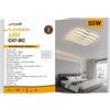 Plafoniera LED UNIVERSO C47-BC 55W 4400LM 3000K Luce Calda 51x49cm IP20