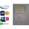 bricocir LAMPADA PUNTO LUCE EMERGENZA A LED BATTERIA CON INTERRUTTORE DA PARETE MURO