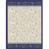Bassetti Plaid Granfoulard 155x220 cm OPLONTIS var.9 blu Idea regalo originale