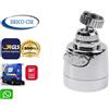 LEOVIN Aeratore per Rubinetto, 360° Girevole Rompigetto Rubinetto Cucina, 2 GETTI