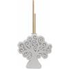 Giovinazzo Albero della vita Bianco Profumatore per essenze, h.9,6 cm