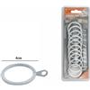 Set 10 Pezzi Anelli In Metallo Per Asta Tende Tenda 30mm Bianchi dfh