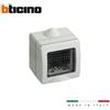 Bticino Una Custodia IP55 Bticino 25502 con Base e Portello 2 Moduli per serie Màtix Pao