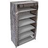 Scarpiera 6 Ripiani In Tessuto Tnt Armadio Portatile Campeggio 61x30x141cm idea
