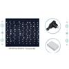 Luci natalizie effetto pioggia tenda luminosa esterno 264 led luce bianca dfh