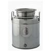LulloStore Contenitore Fusto Bidone Bocca Larga per Olio in Acciaio Inox 20 30 50 Litri