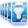 Aigostar Lampadina LED GU10 8W 6500K 640lm Luce Fredda Faretto Serie A5 5 Pezzi