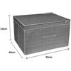 Box Scatola Salvaspazio Portatutto Contenitore Organizer 50x40x30cm 69695-2 dfh