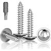 Jyvex 100 Viti autofilettanti inox M5x30mm Torx, cacciavite, legno, esterni