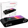 THOMSON SVEGLIA RICARICA RAPIDA WIRELESS USB DISPLAY LED OROLOGIO SCRIVANIA THOMSON