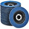 Dischi lamellari 125mm 10 pezzi, grana 40, abrasivi, acciaio, metallo