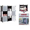 Armadio Guardaroba Modulare a 9 Cubi Componibile Mobile Organizzatore val