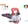 Vevor Scanalatore Tracciatrice muro 2700W, 5 Lame,Laser, 41mm per muro, legno, metallo