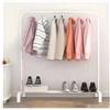 J&K Cabinetry Stender Stand Appendiabiti Attaccapanni Barra Singola Metallo Bianco cir