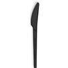 Dot Horeca Solution 100 Coltelli CPLA monouso nere 17 CM compostabili biodegradabili posate in fibra
