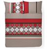 Zambaiti Copripiumino e federe cotone HAPPIDEA Sandal Wood rosso