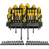 Stanley Set Giraviti Cacciaviti Inserti Bits Bussole con Supporto 57 Pezzi Stanley