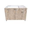 Mabel srl Mobile Sottolavello Cucina 120 cm 3 ante + 1cassetto Bianco o Node MabelOnline