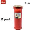 Confezione 12 Pezzi Lumino Votivo Cero Candela Cimitero Immagine Sacra T100 hmj