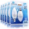 Aigostar Lampadina LED C37 E14 10W 935lm 6500K Luce Fredda 10 Pezzi