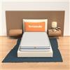MiaSuite MATERASSO SINGOLO MEMORY FOAM EASY 90X200 H 22 CM + RETE + CUSCINO MEMORY