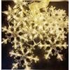 Luci di Natale Tenda Luminosa 12 Stelle Fiocchi Neve LED Luce Bianco Caldo reb