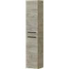 LulloStore Colonna Bagno Sospesa Mobile Moderno Rovere Salvaspazio 2 Ante 4 Ripiani Rovere