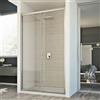 Idralite BOX CABINA DOCCIA NICCHIA PARETE PORTA 1 ANTA CRISTALLO SCORREVOLE DA 97 A 152CM