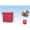 Pouff Puff Pouf Contenitore Imbottito Portaoggetti Seduta Strass 35x35x35cm dfh