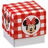 Disney Set 10 scatola cubo piccola Minnie party rosso (cad. € 0,54)
