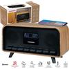 THOMSON RT850BT RADIO SVEGLIA FM MICRO HIFI Bluetooth® STEREO VINTAGE LEGNO