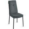 URSO STORE Set 2 sedie in tessuto con imbottitura design moderno per sala da pranzo CIC-943