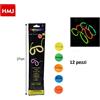Set 12 Pezzi Occhiali Fluorescenti Fluo Colorati Party Feste Luminosi hmj