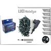 Luci Natale Albero 100 Led Luce Bianco Freddo Filo Verde 5x9mt Ip44 52700A dfh