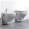 Azzurra Sanitari Sospesi Azzurra serie Pratica VASO + Bidet +Sedile