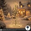 Aigostar Albero Natale Cono Solare 66 LED Luce Calda 100cm IP65 Esterno