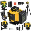 Housiwill Livella laser autolivellante 360°, laser verde, treppiede, , display