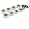 8 X China Doccia Porta Ricambio Rullo Ruota Runner Vite X 8 Diametro M5 20mm Per 27mm