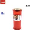 Confezione 12 Pezzi Lumino Votivo Cero Candela Cimitero Immagine Sacra T80 hmj