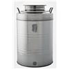 LulloStore Contenitore Fusto Bidone Bocca Larga per Olio in Acciaio Inox 20 30 50 Litri