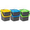 Ecoplast Pattumiera Ecoplus Capacità 35 Lt con Maniglia e Coperchio Colori Assortiti