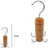 Gruccia Multipla Salvaspazio Legno Metallo Con 4 Ganci Vestiti Asciugamani dfh