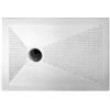 PussiMUE Piatto doccia rettangolare ceramica 80x120cm h 3 bianco lucido slim Althea UP