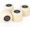 SWAWIS 4 pezzi Ruote Transpallet in Nylon 80 x 70mm Asse 20 mm con Cuscinetti a Sfera