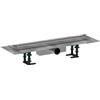 hansgrohe RainDrain Compact - set completo di canalina doccia (incl. set di installazione), canale di scarico piastrellabile 600 mm, installazione standard, acciaio inox spazzolato